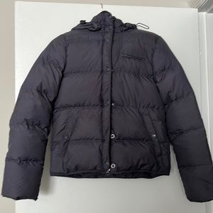 J.crew Grey Down Puffer Coat